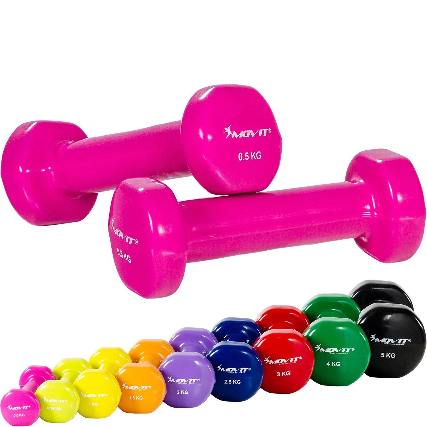 Image of Profi Vinyl Hanteln 2er Set Unisex Pink 0.5KG