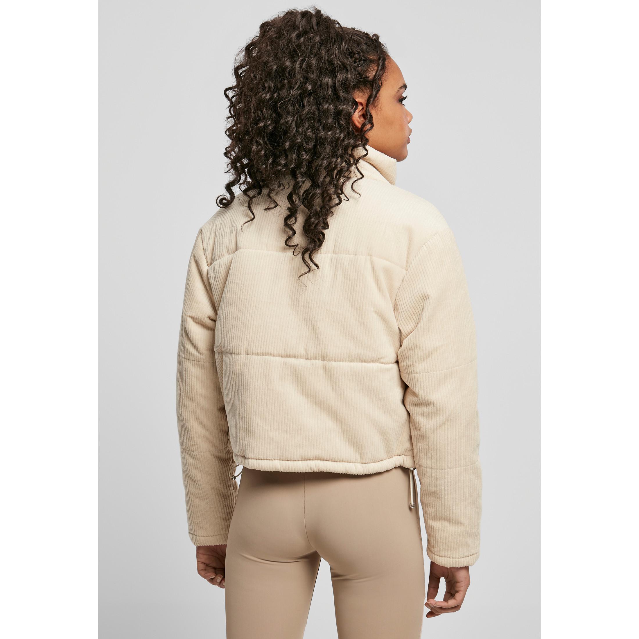 URBAN CLASSICS Giacca Puffer in Velluto a Coste Taglie Grandi  