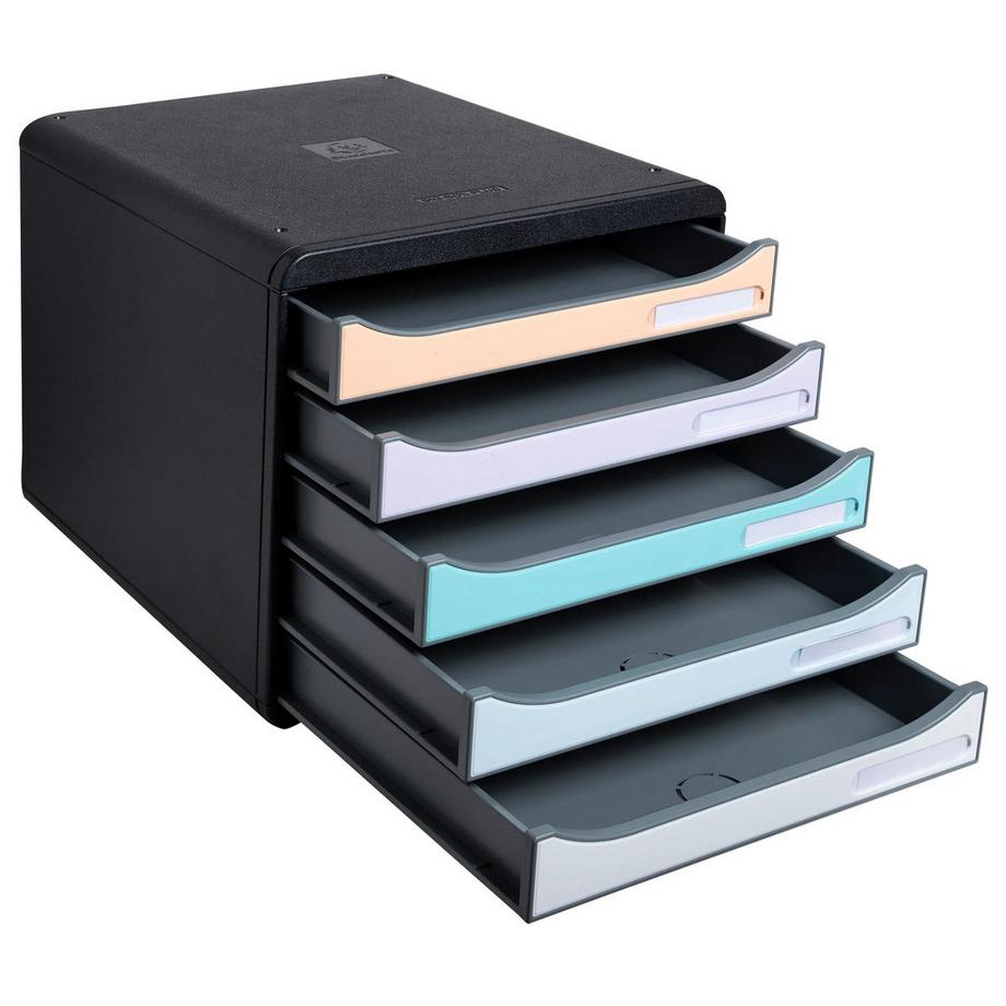 Exacompta Cassettiera Big Box Plus 5 cassetti Aquarel  