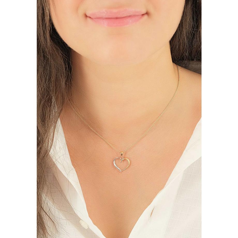 MUAU Schmuck  Anhänger Herz Gelbgold 750/18K 22x18mm 