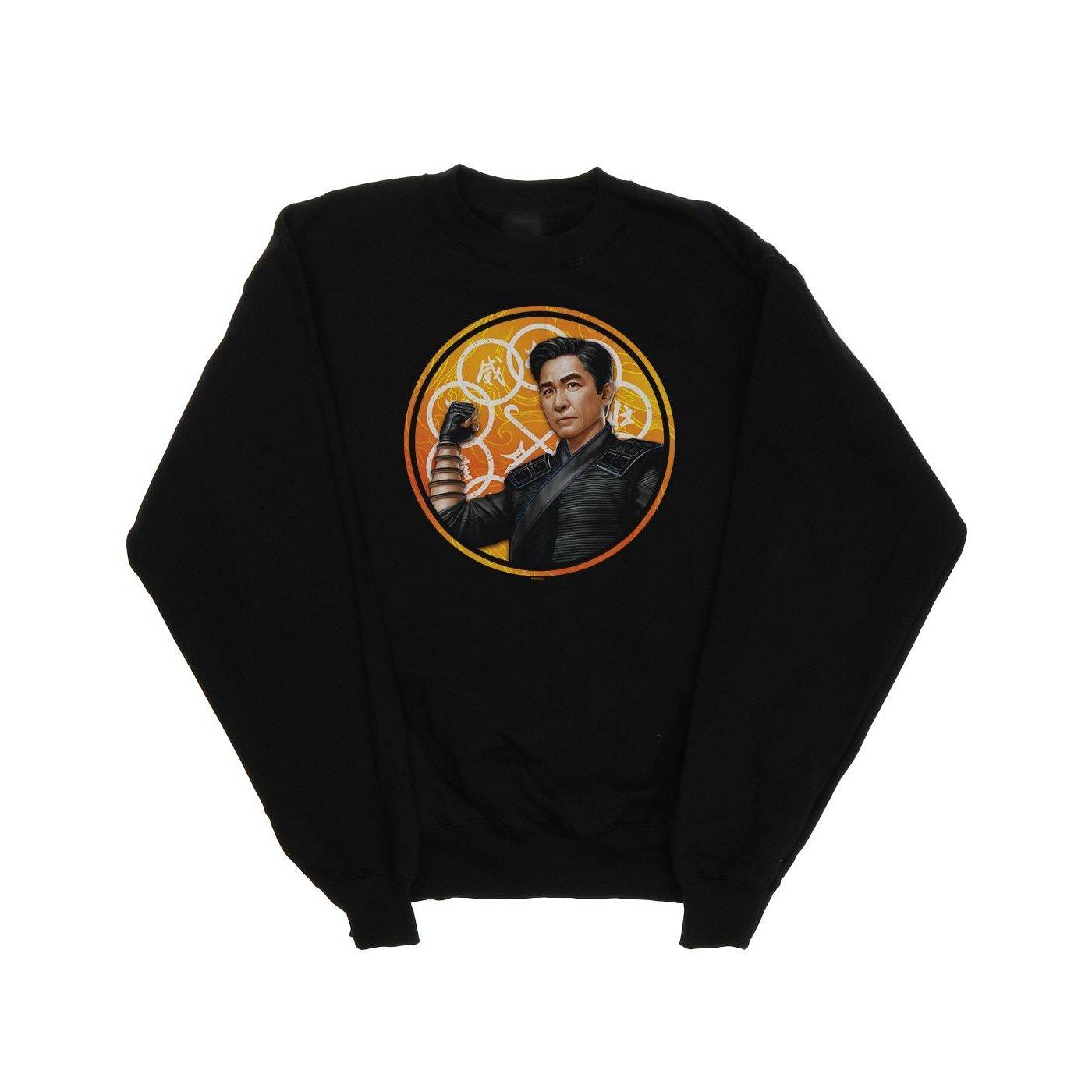 Image of Shangchi And The Legend Of The Ten Rings Ten Ring Pose Sweatshirt Herren Schwarz M