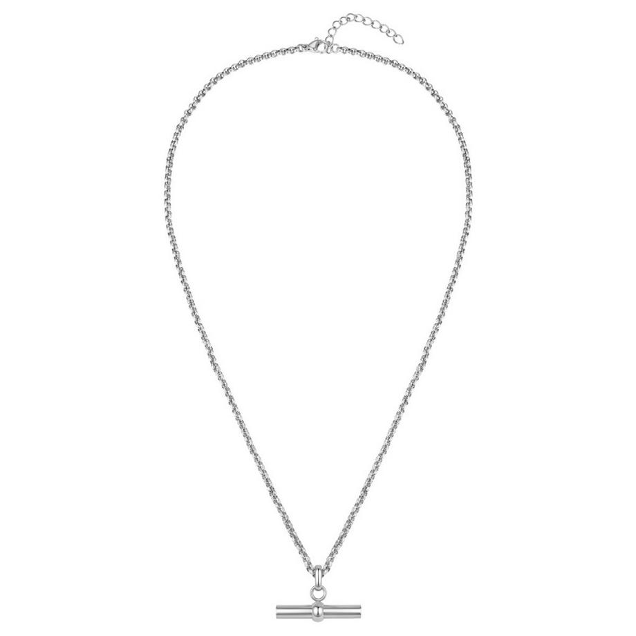 Lulu & Jane  Collier T-Bar Acier Inoxydable 