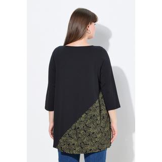 Ulla Popken A-Linie U-Boot-Ausschnitt 3/4-Arm T-Shirt  