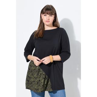 Ulla Popken A-Linie U-Boot-Ausschnitt 3/4-Arm T-Shirt  