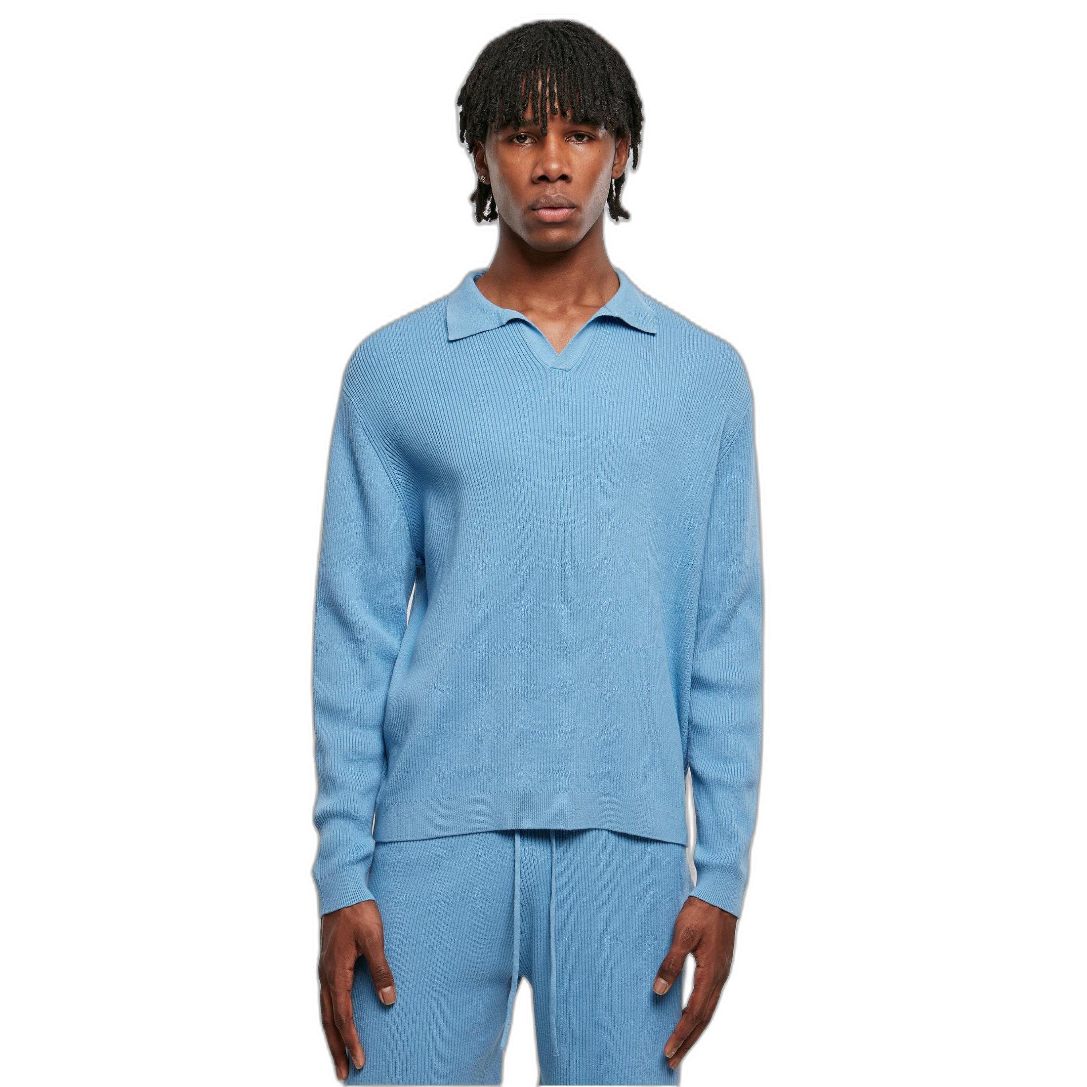 Image of Gerippter Oversize-puover Mit Angen Ärmen Urban Cassics Herren Hellblau L