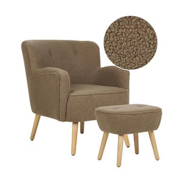 Fauteuil en Bouclé Rétro TUMBA