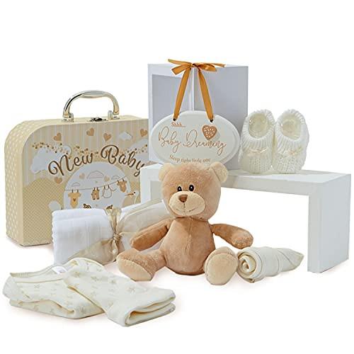 Activity-board  Babygeschenkset für Neugeborene - handverpacktes Unisex-Babygeschenk - Geschenkset Baby mit Koffer, 