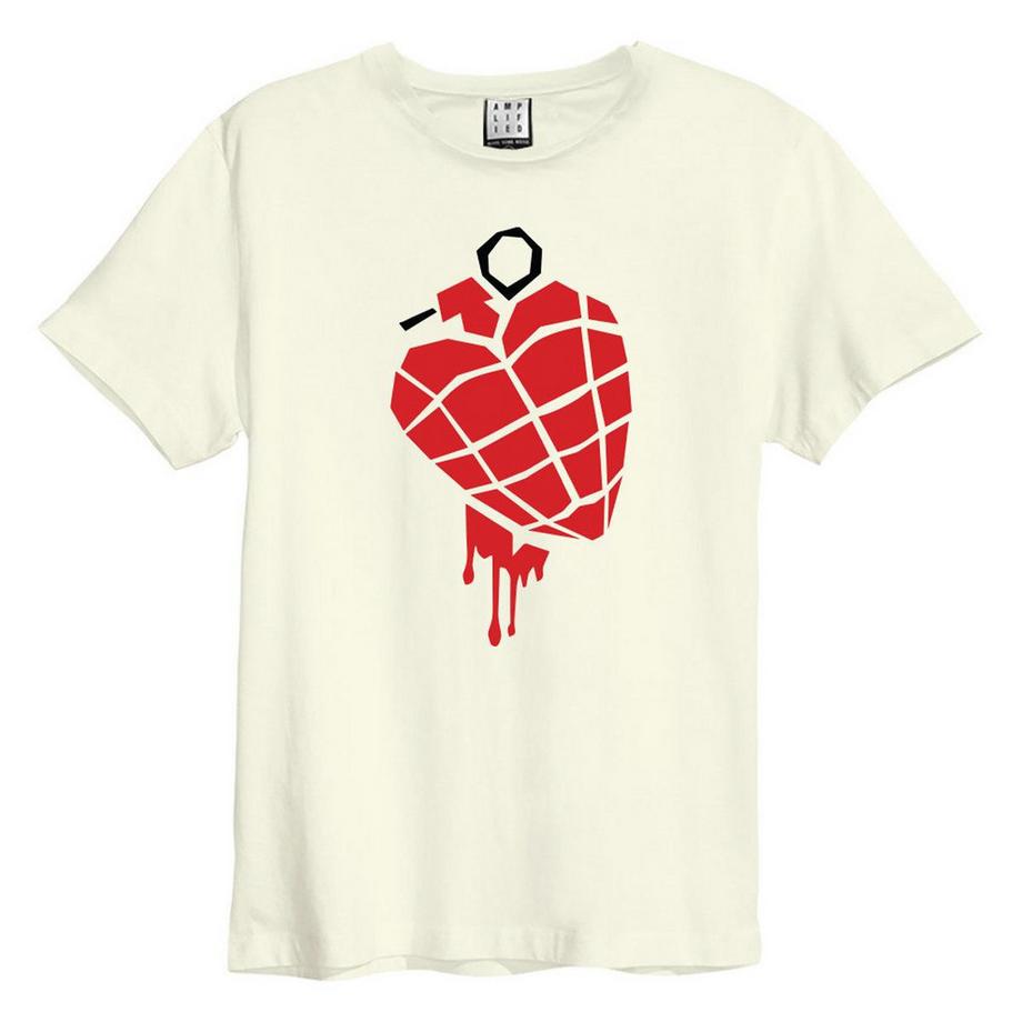 Amplified American Idiot Heart Grenade T-Shirt Graphique  