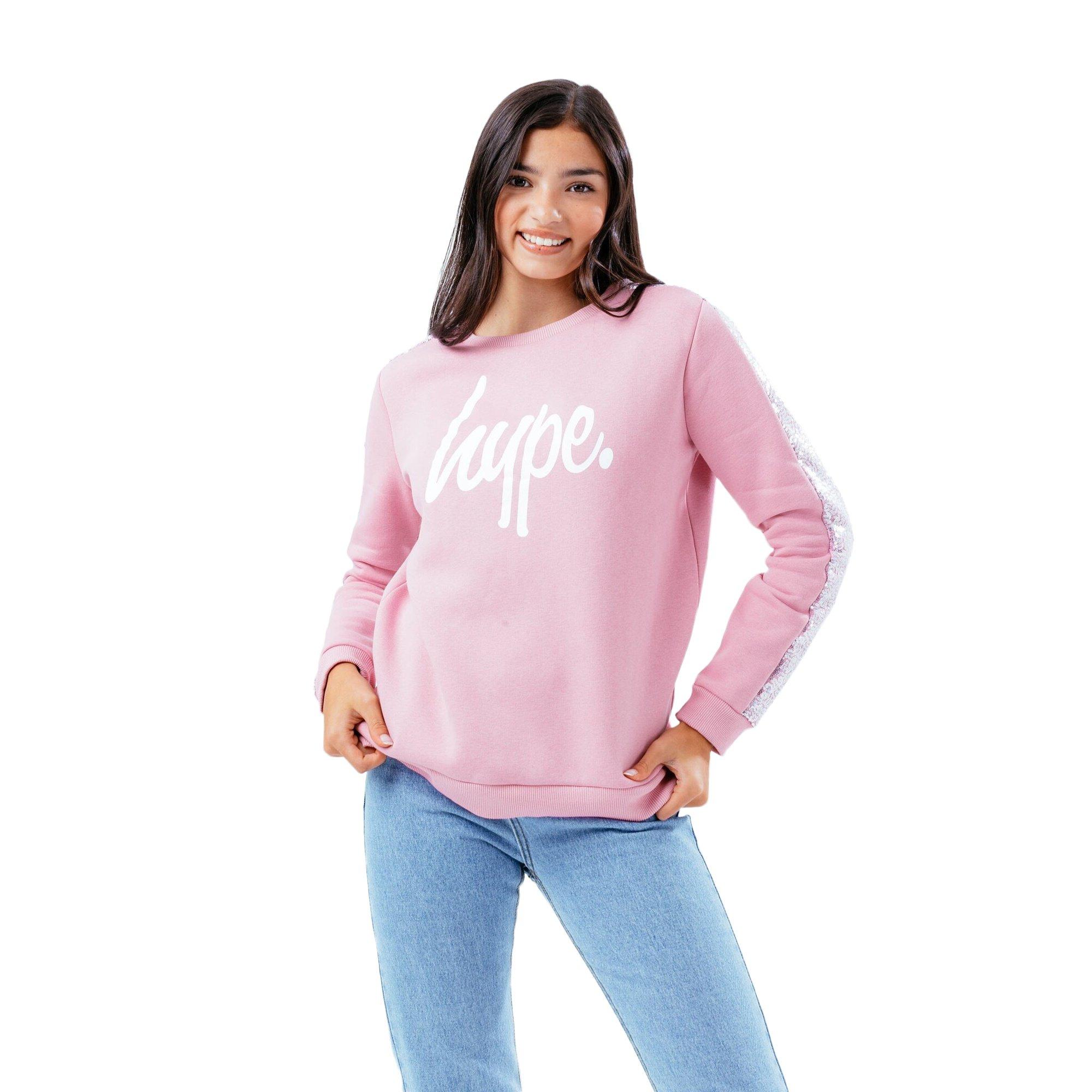Image of Sequin Sweatshirt Mädchen Pink 104