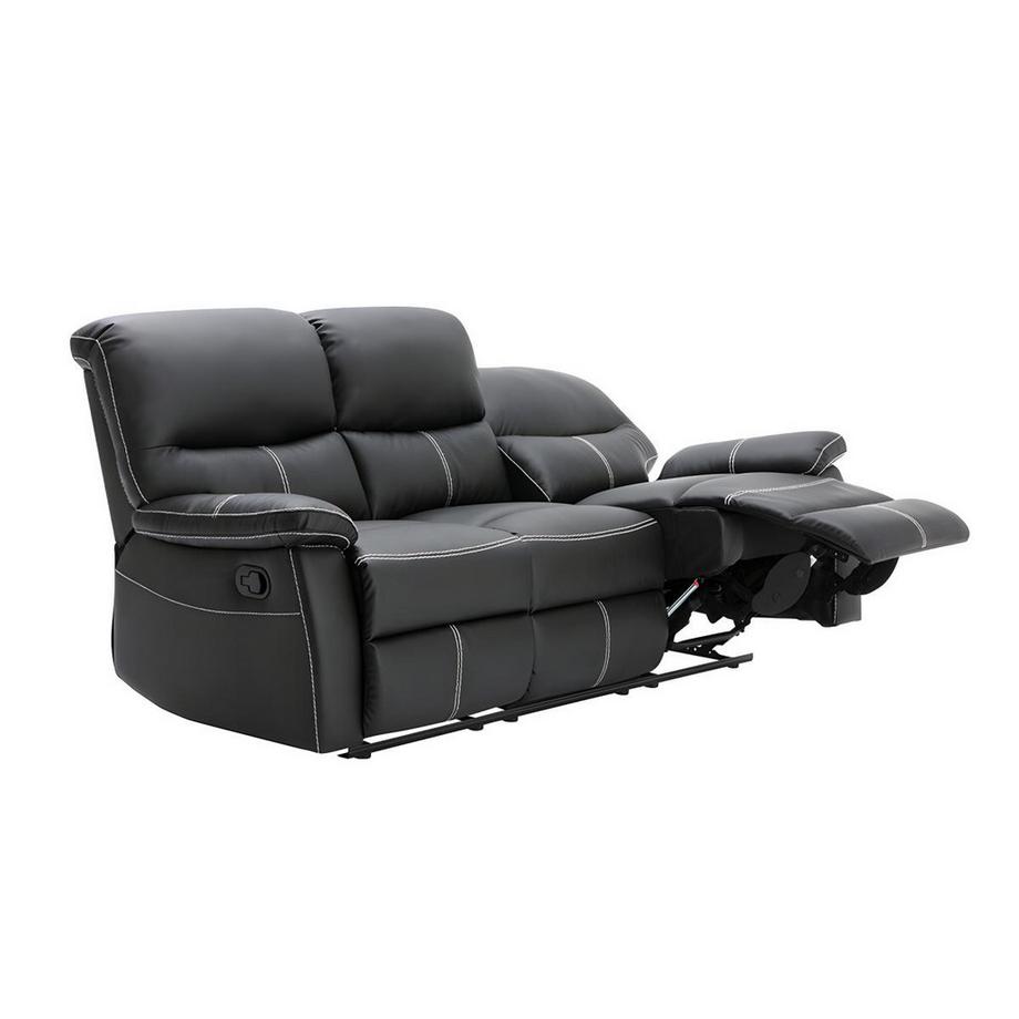 Vente-unique Relaxgarnitur elektrisch 3+2 Sitzer Kunstleder CANBY  
