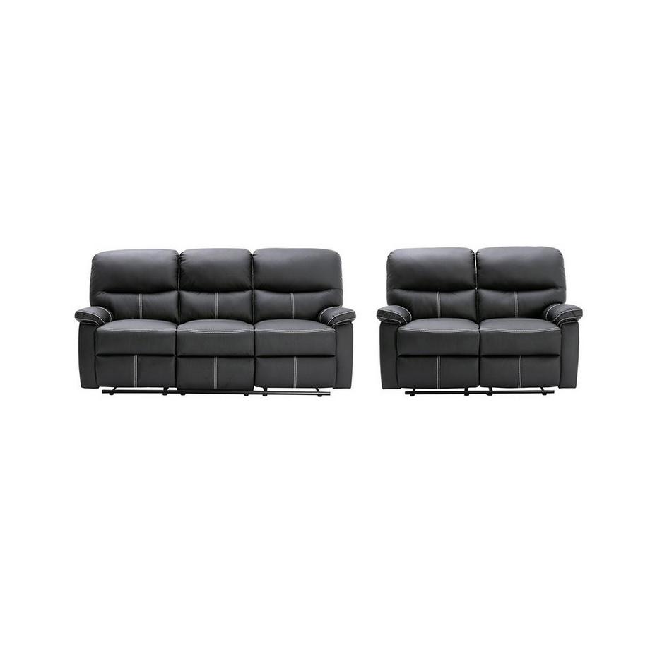 Relaxgarnitur elektrisch 3+2 Sitzer Kunstleder CANBY
