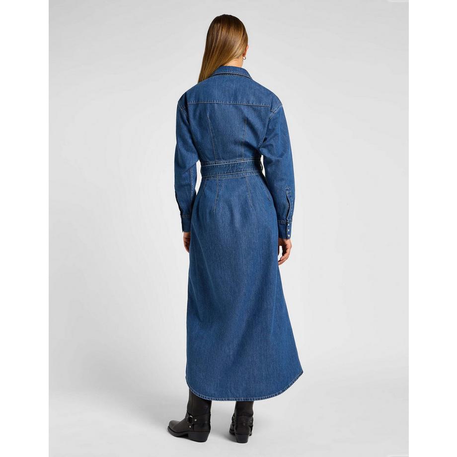 Lee Belted Western Jeanskleid  