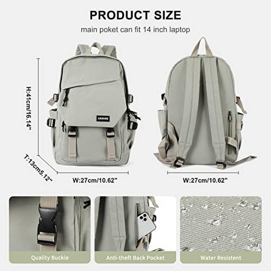 Only-bags.store Leichter Casual College Laptop Rucksack Wasserfester Reise Rucksack  
