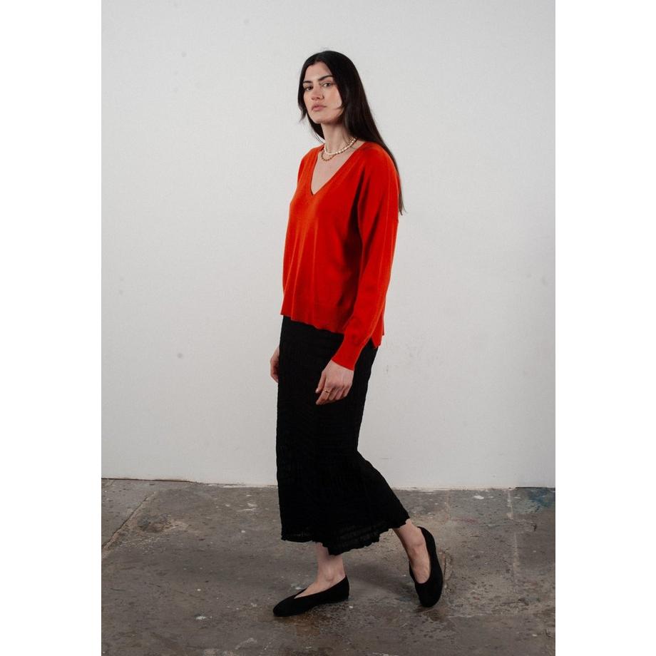 Studio Cashmere8 Oversize V-Ausschnitt Pullover  