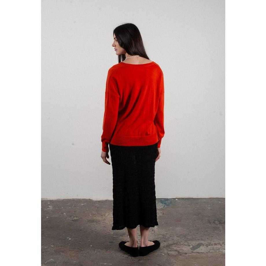 Studio Cashmere8 Oversize V-Ausschnitt Pullover  