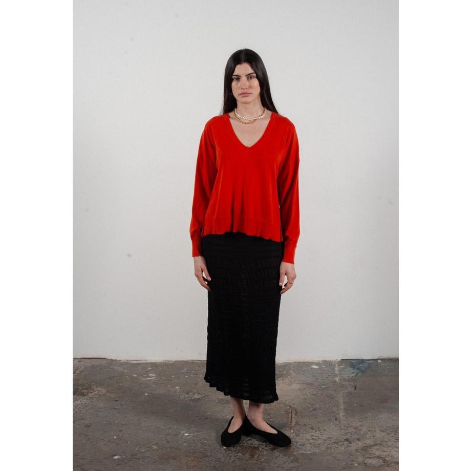 Studio Cashmere8 Oversize V-Ausschnitt Pullover  