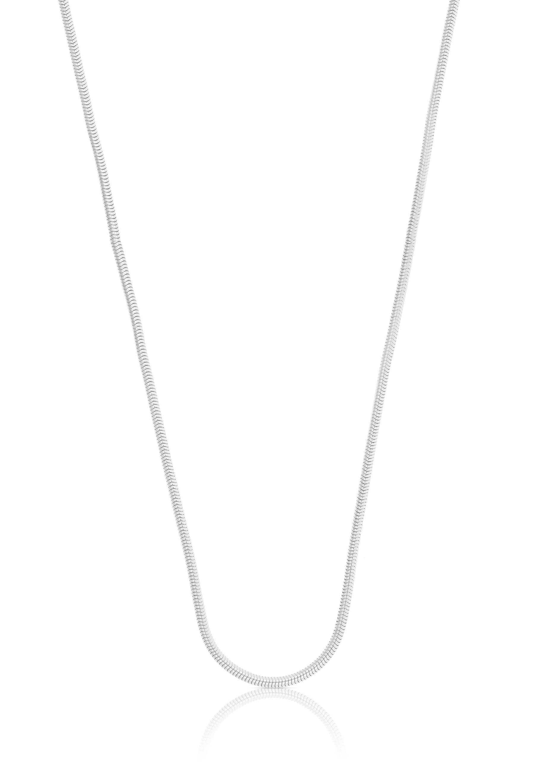 MUAU Schmuck  Collier Schlange Weissgold 750, 1.2mm, 55cm 