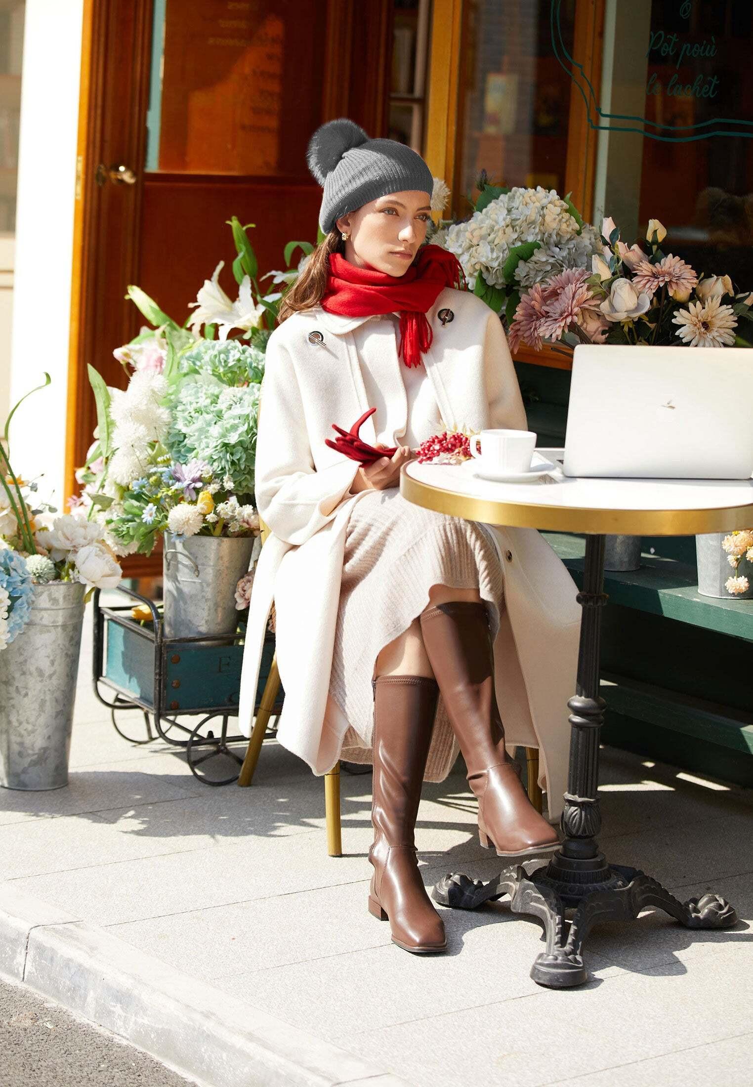 Image of Zeitgenössische Barett Aus Kaschmir Herren Taubengrau ONE SIZE