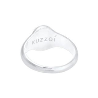 Kuzzoi  Bague Chevalière Basic Minimal Robuste Massif Homme 