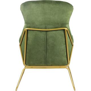 mutoni Fauteuil relax velours velours vert  