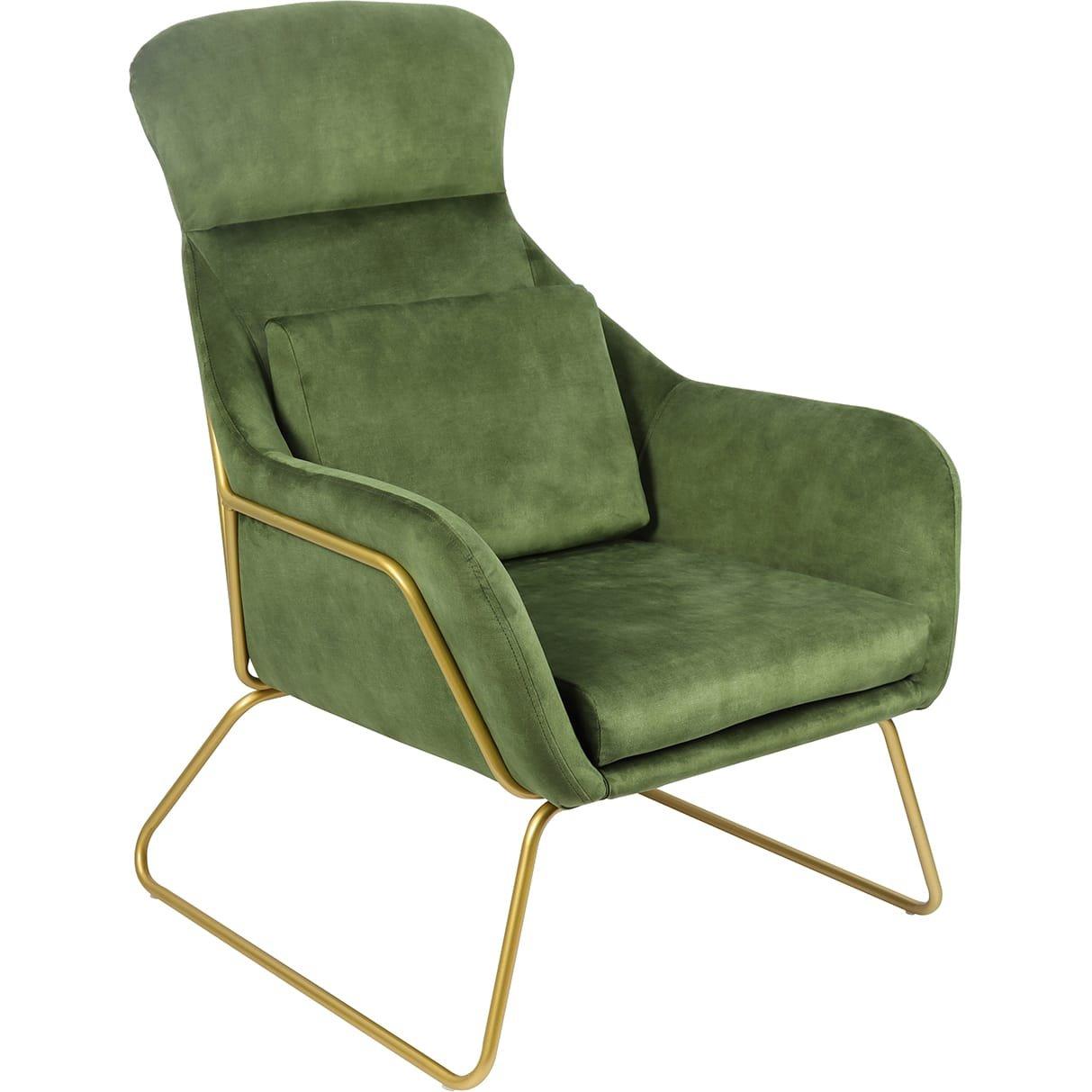 mutoni Fauteuil relax velours velours vert  