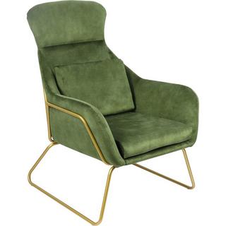 mutoni Fauteuil relax velours velours vert  