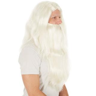 Tectake  Perruque de Père Noël 