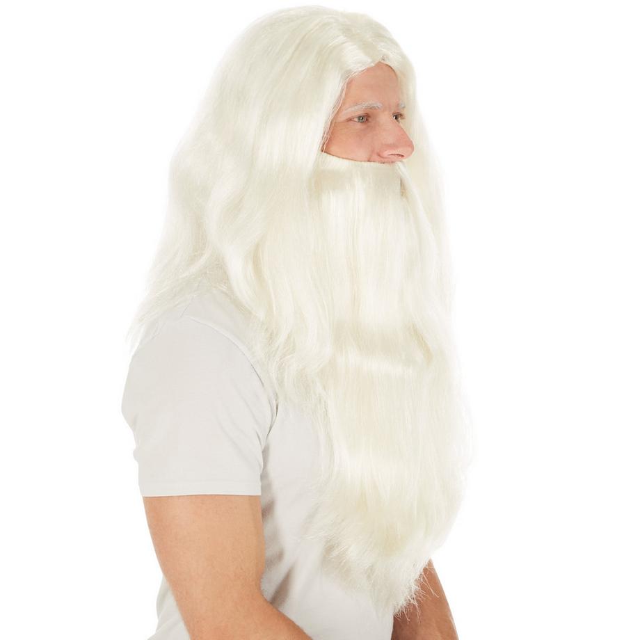 Tectake  Perruque de Père Noël 