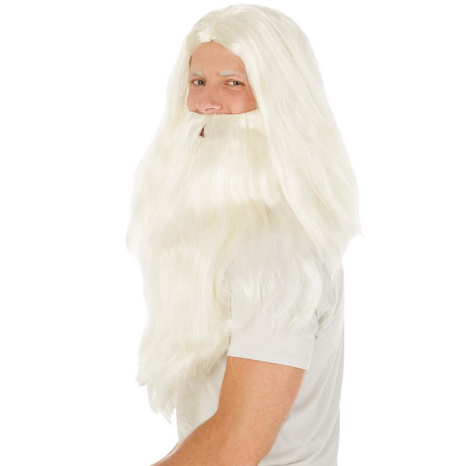 Tectake  Perruque de Père Noël 