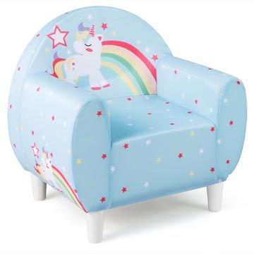 Divano per bambini con design a forma di unicorno