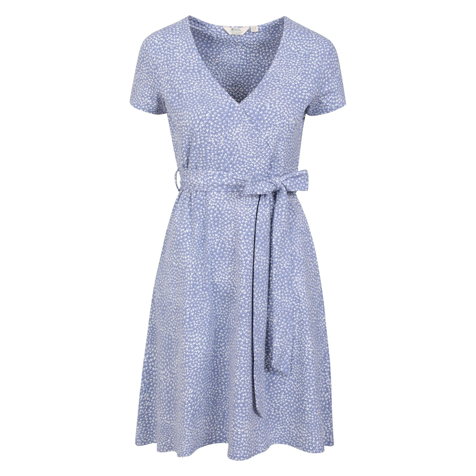 Image of Santorini Kleid Wickel Damen Kornblumenblau 34