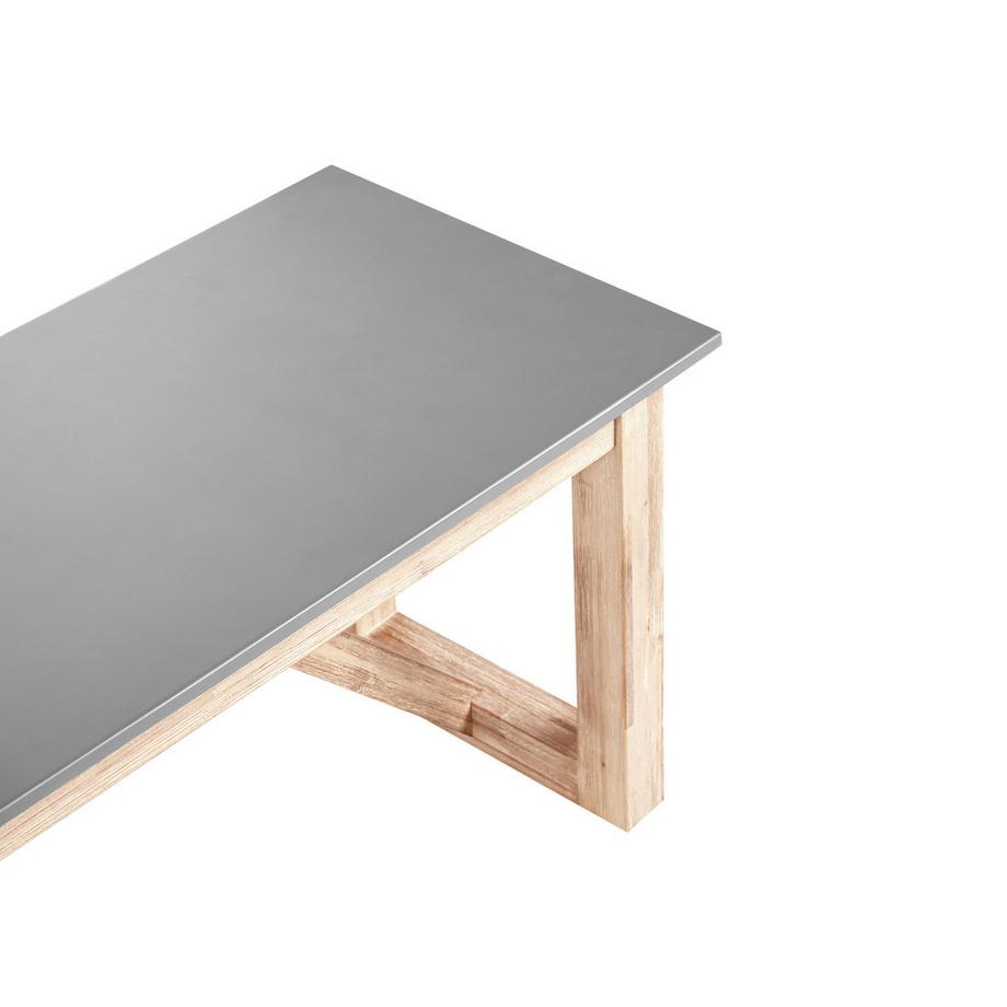 Beliani Banc de jardin en Béton Industriel NOTTERI  