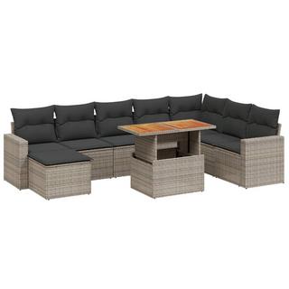 VidaXL set divano da giardino Polirattan  