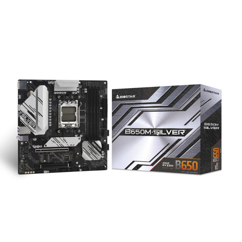 BIOSTAR  B650M-SILVER scheda madre AMD B650 Socket AM5 micro ATX 