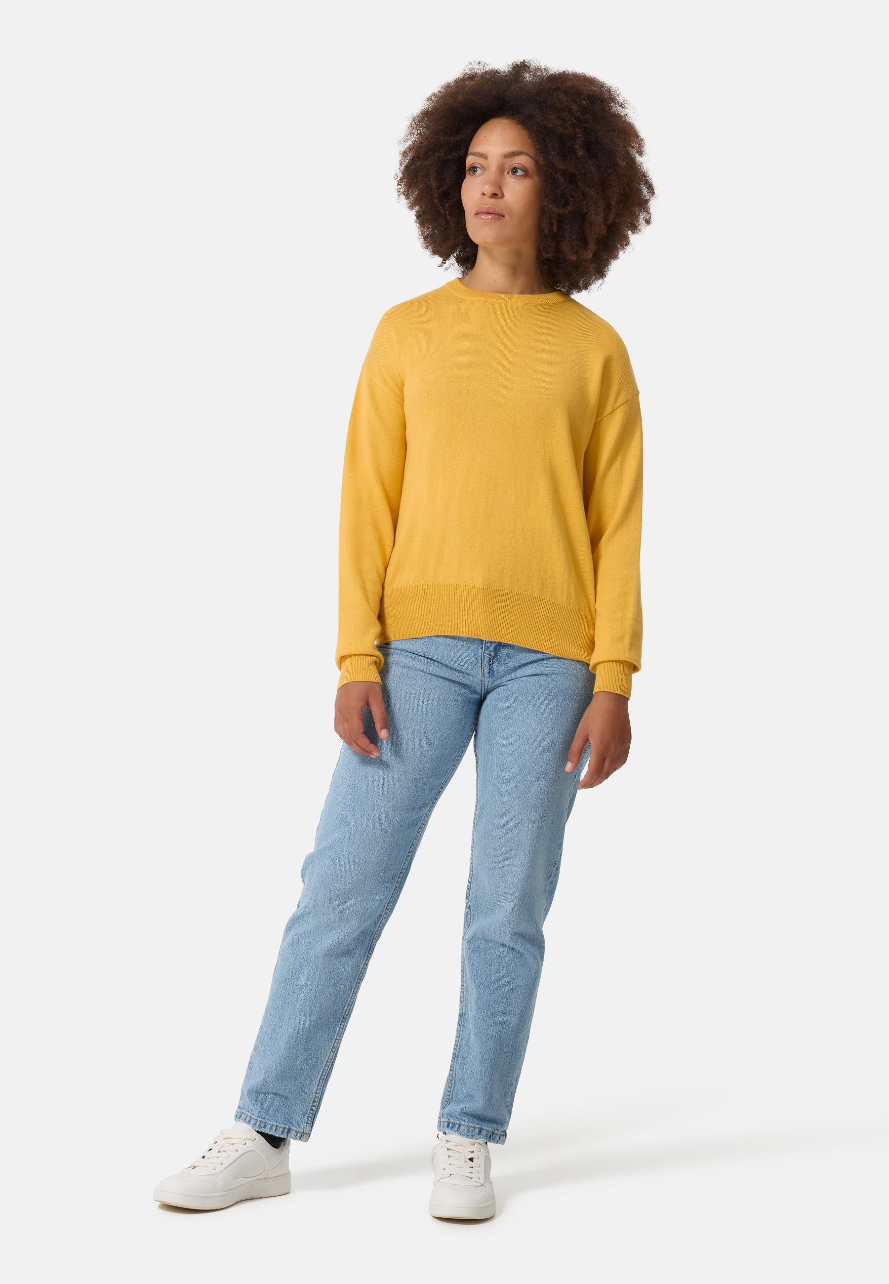 CASH-MERE.CH  Pullover ras du cou en laine et cachemire , style oversize 