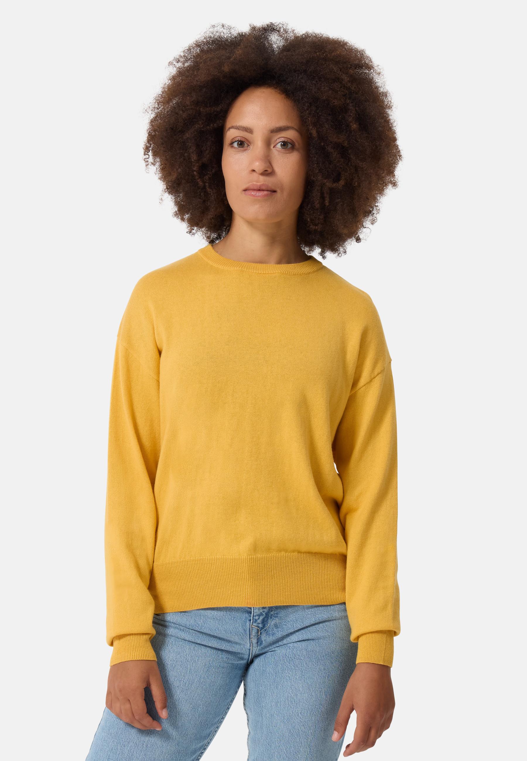 CASH-MERE.CH  Pullover ras du cou en laine et cachemire , style oversize 