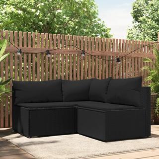 VidaXL set mobili da giardino Polirattan  