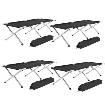 Lot de 4 lits de camp