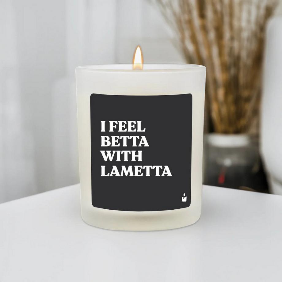 CandleHand Duftkerze Flowery I feel betta with lametta  