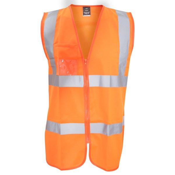 Image of Core Warnweste Mit Reißverschluss Unisex Orange S