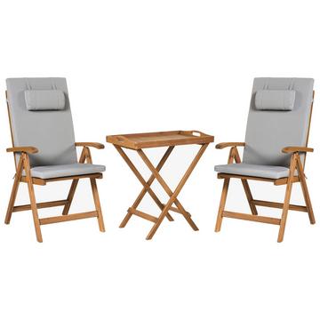 Bistro Set aus Akazienholz Modern JAVA PREMIUIM