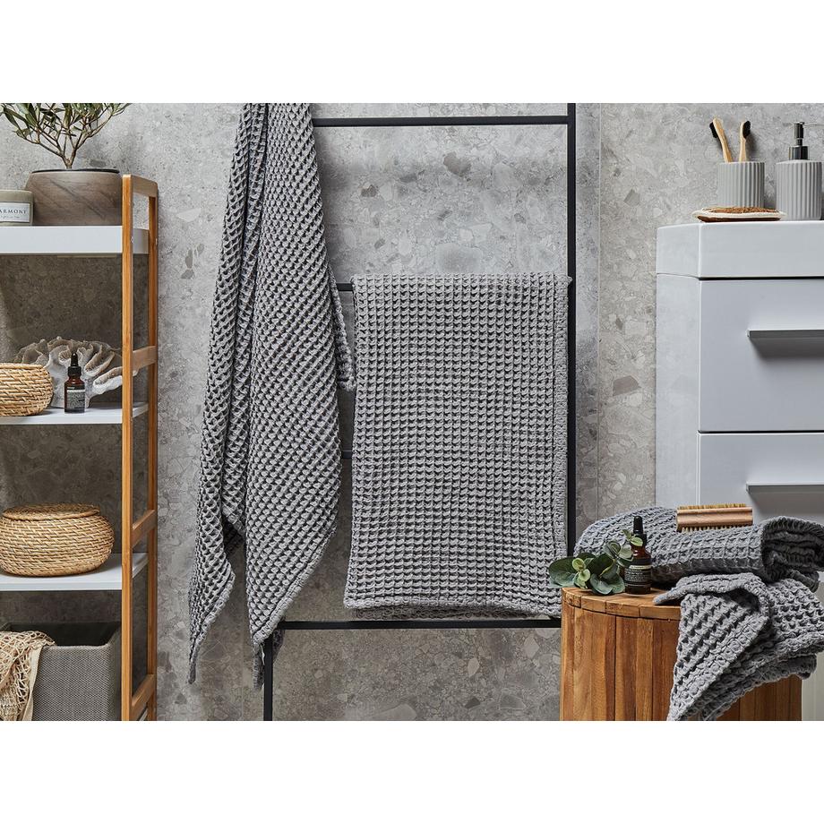 Beliani Handtücher 4er Set aus Baumwolle AREORA  