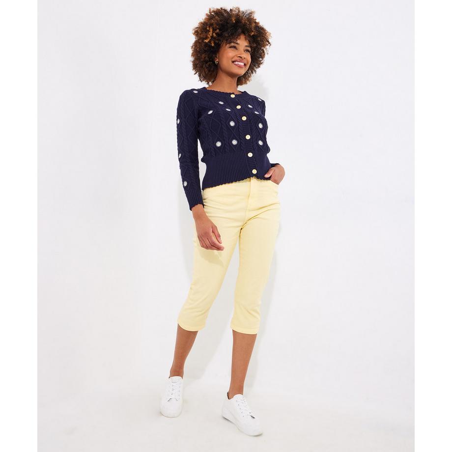 Joe Browns Gänseblümchen Zopfstrickjacke  