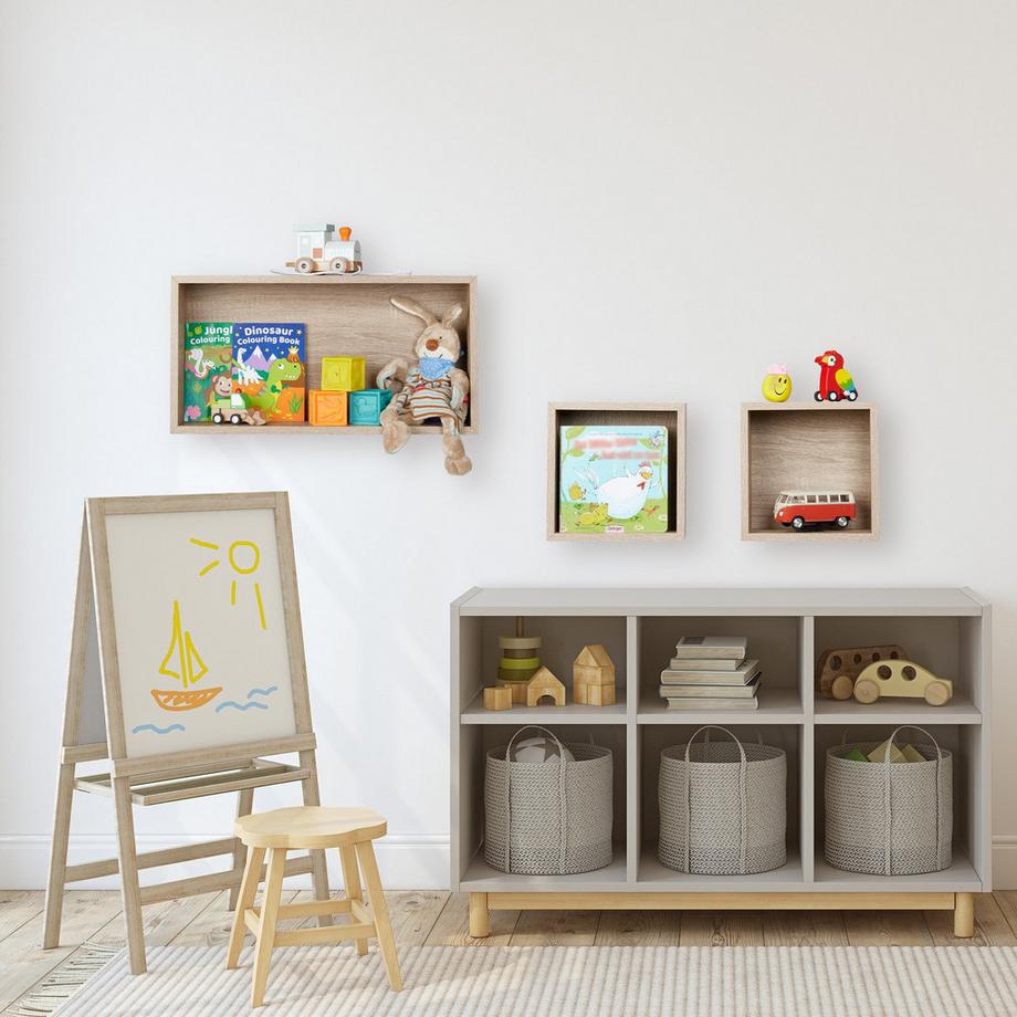 B2X Wandregal Würfel 3er Set  