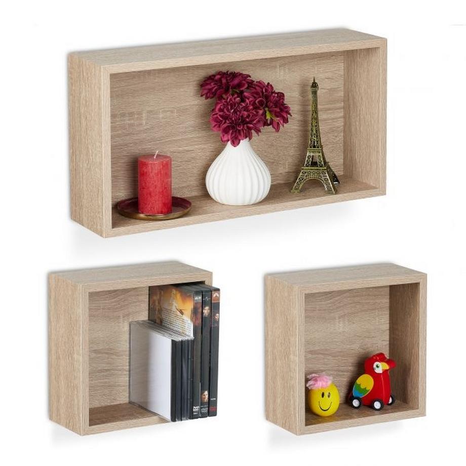 B2X Wandregal Würfel 3er Set  