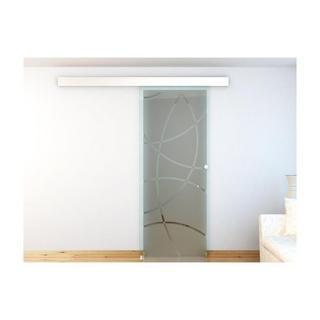 Vente-unique Porta scorrevole esterno muro H5L in Vetro temperatoHEIDI  