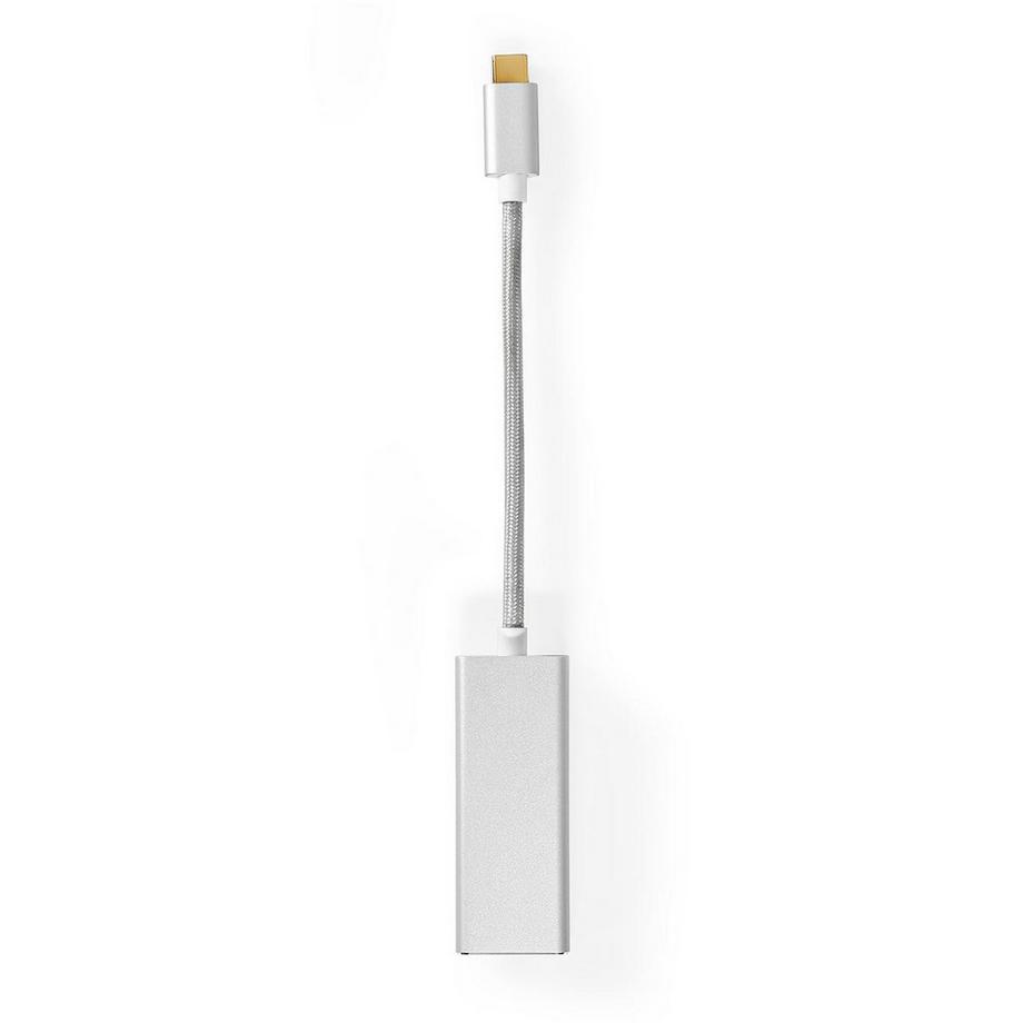 Carte réseau USB | USB 3.2 Gen 1 | 1 Gbps | USB-C™ mâle | RJ45 femelle | 0,20 m | Rond | Plaqué or | Cuivre teinté | Argent | Boîte avec fenêtre couverte