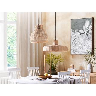 Beliani Lampe suspension en Rotin Boho TAMARIN  