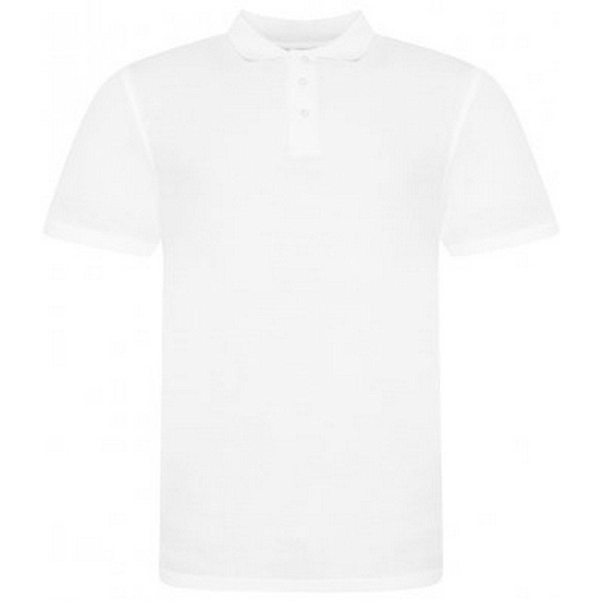 Image of Polo Shirt Pique Herren Weiss 3XL
