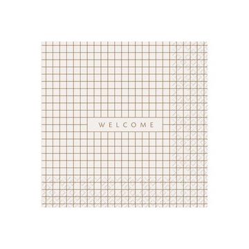 STEWO Serviette Ludos 33x33cm 2572611760 weiss 20 Stück